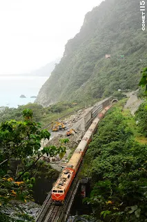穿過險峻的地形，東西兩岸鐵道終於得以串聯