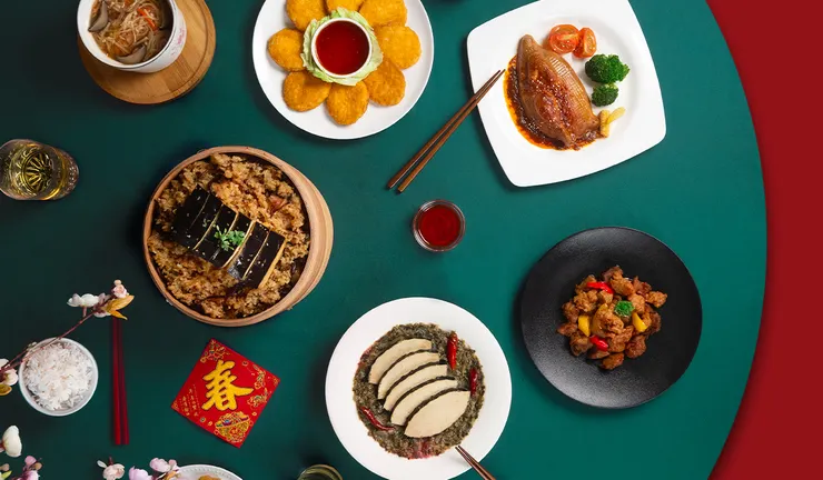 圖說：五道人氣佳餚上桌即享，減少繁瑣料理時間，專注團聚時光。（圖／松珍生技）