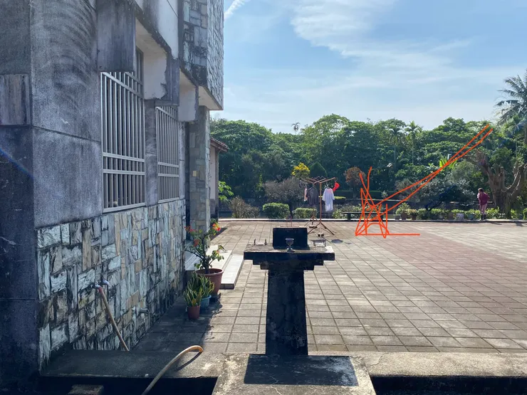 門埕前的祭天檯