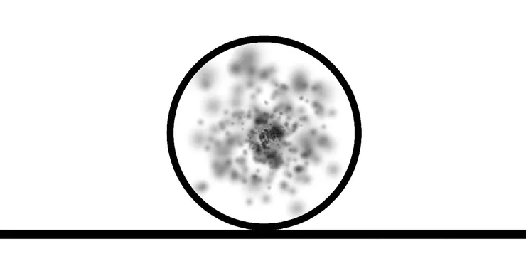 圓內的質量不相同