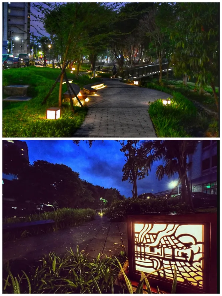 燈具夜間照明狀態（圖片來源：經典工程顧問公司）