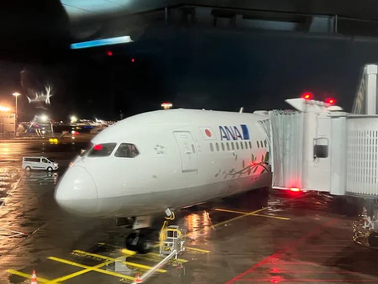 到法蘭克福時拍一下相處14小時的787