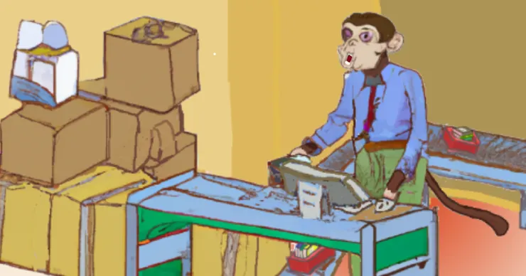 貼條猴。（AI+抱城繪。）