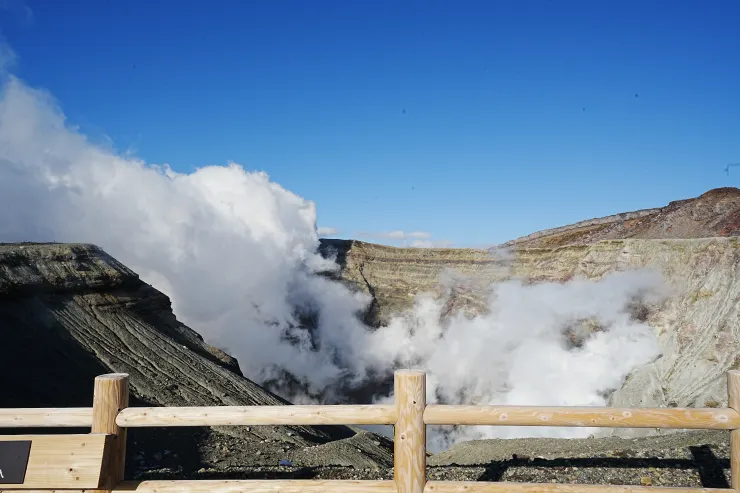 運氣很好，火山口有開放