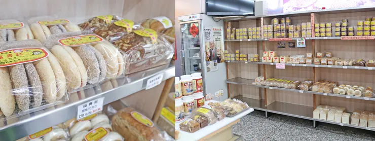 台中「劉麵包廠」店內商品。
