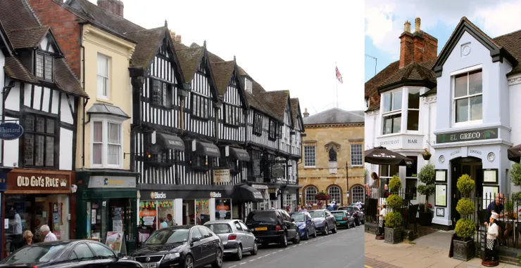 充滿中世紀都鐸風情的史特拉福大街,在一個邊角上找到一家希臘餐廳