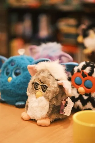 ▲店內主打各式各樣的菲比小精靈(FURBY)  攝影:黃佳毅