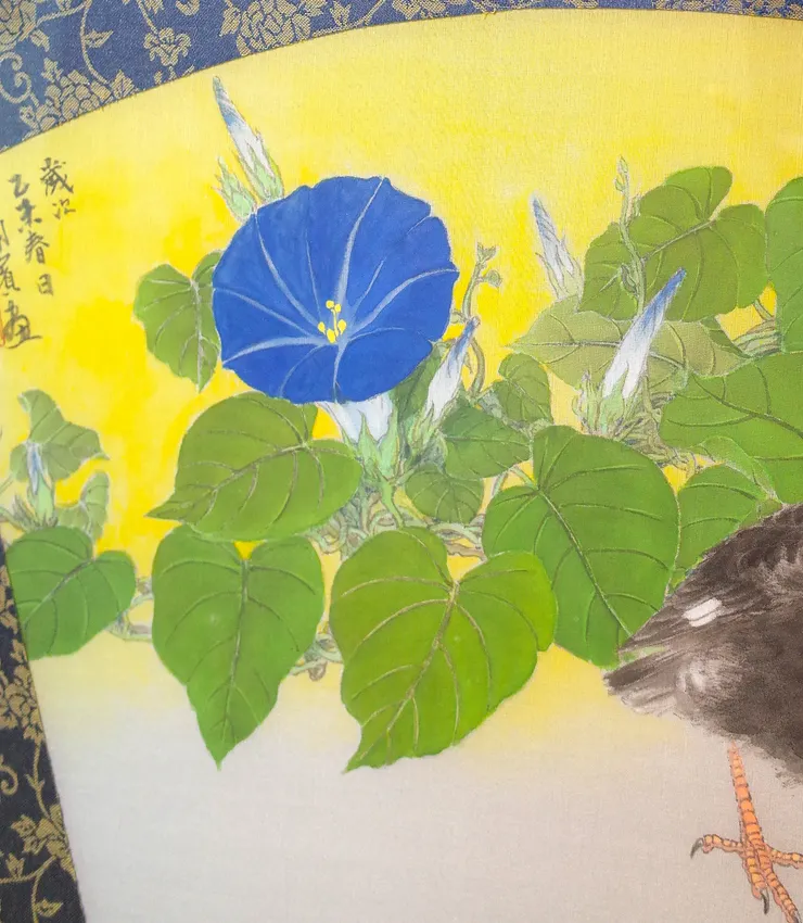 〈行過野地〉局部－牽牛花