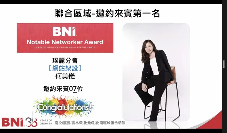 表揚本月優秀的夥伴