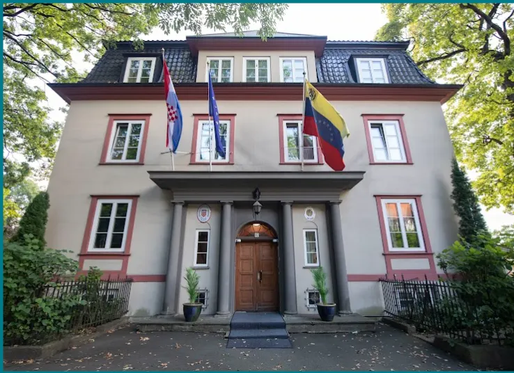 委內瑞拉駐挪威大使館。圖片取自Google街景。