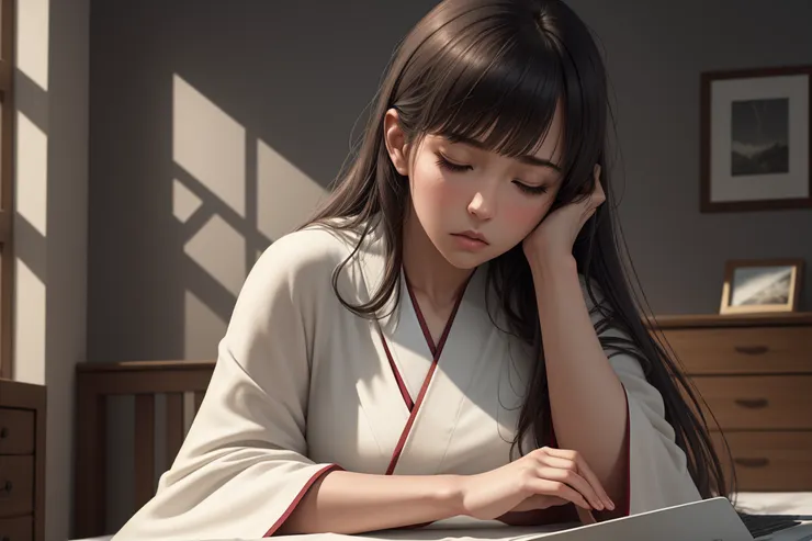 熬夜寫大綱，累⋯⋯