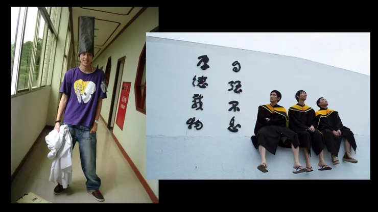 （圖說：迺哥風光的大學時代。）