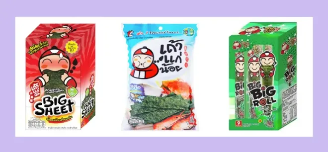 泰國伴手禮必買：小老闆海苔。/ 取自：Big C官網