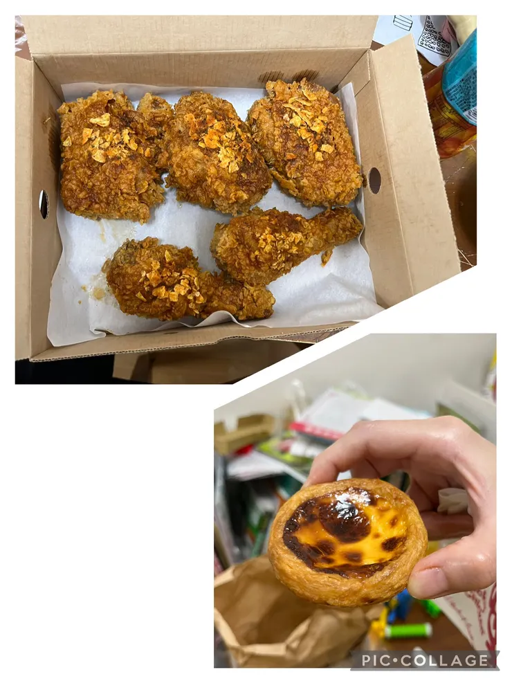 又是雞情熱辣煙燻脆雞，一樣一棒腿一腿排。