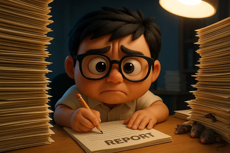 每次寫成果報告就得寫到懷疑人蔘？！