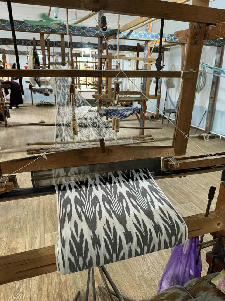 工廠內的織布機