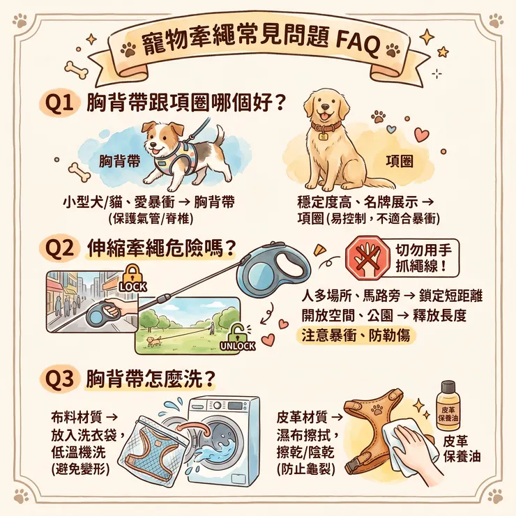 寵物牽繩常見問題FAQ