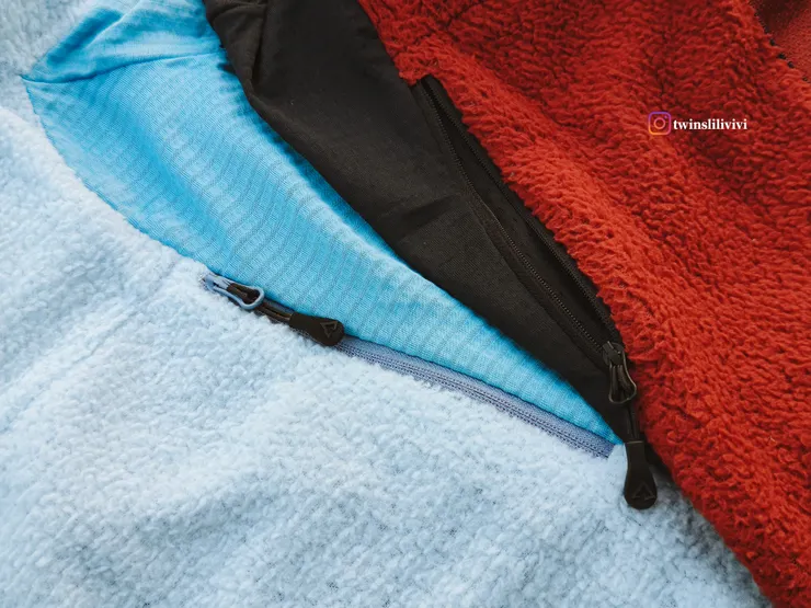 拉鍊設計可防止物品在登山過程中掉出