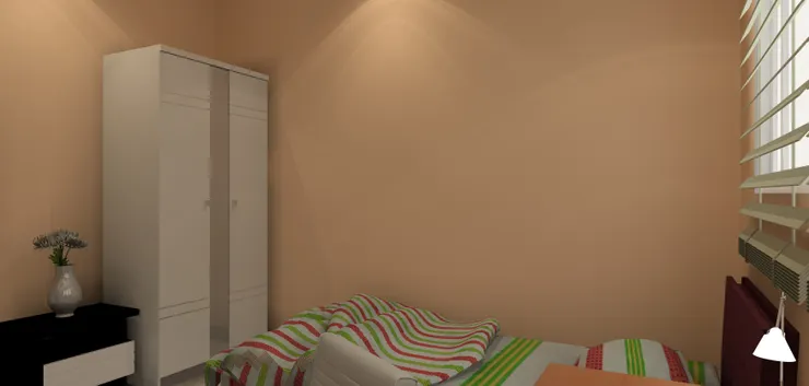 本人不會收拾床鋪，因為起來後不久又過來睡了，收拾好也無謂。