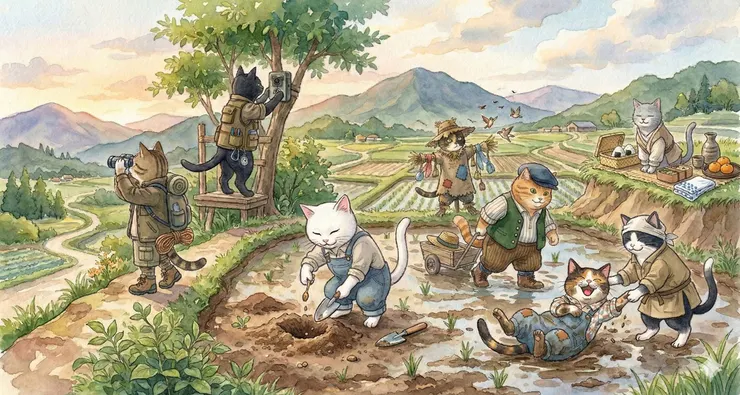 「八貓和樂山村」：八貓好像終於找到了能相互合作的位置？！