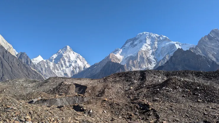 布羅德峰、K2、天使峰三峰同框