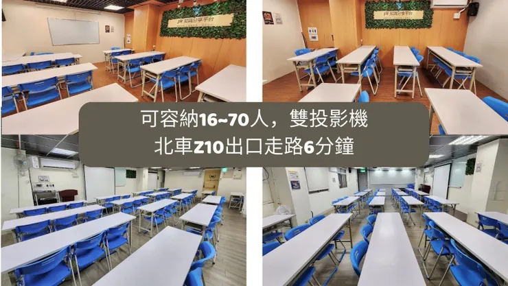 台北50~100人場地租借推薦一｜台北火車站世界A教室