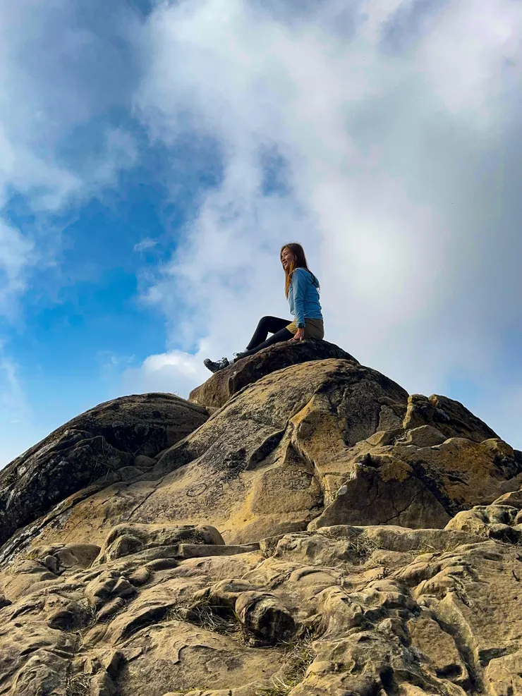 趁著山友還沒上來再多拍幾張