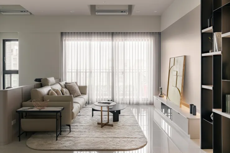 ▲沙發背牆室內設計案例<御之苑 Z 宅>