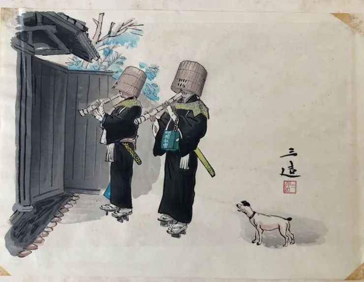 圖片出處：和田三造《虛無僧》