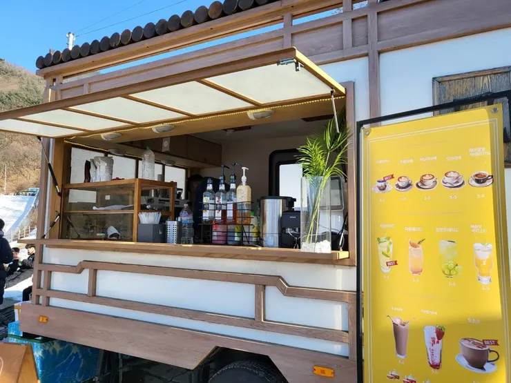 楊州雪橇場飲料區