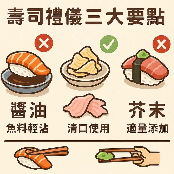日本人吃壽司的禮儀