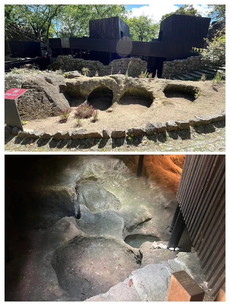 咖啡輕食販售區旁的摩爾人生活遺址區