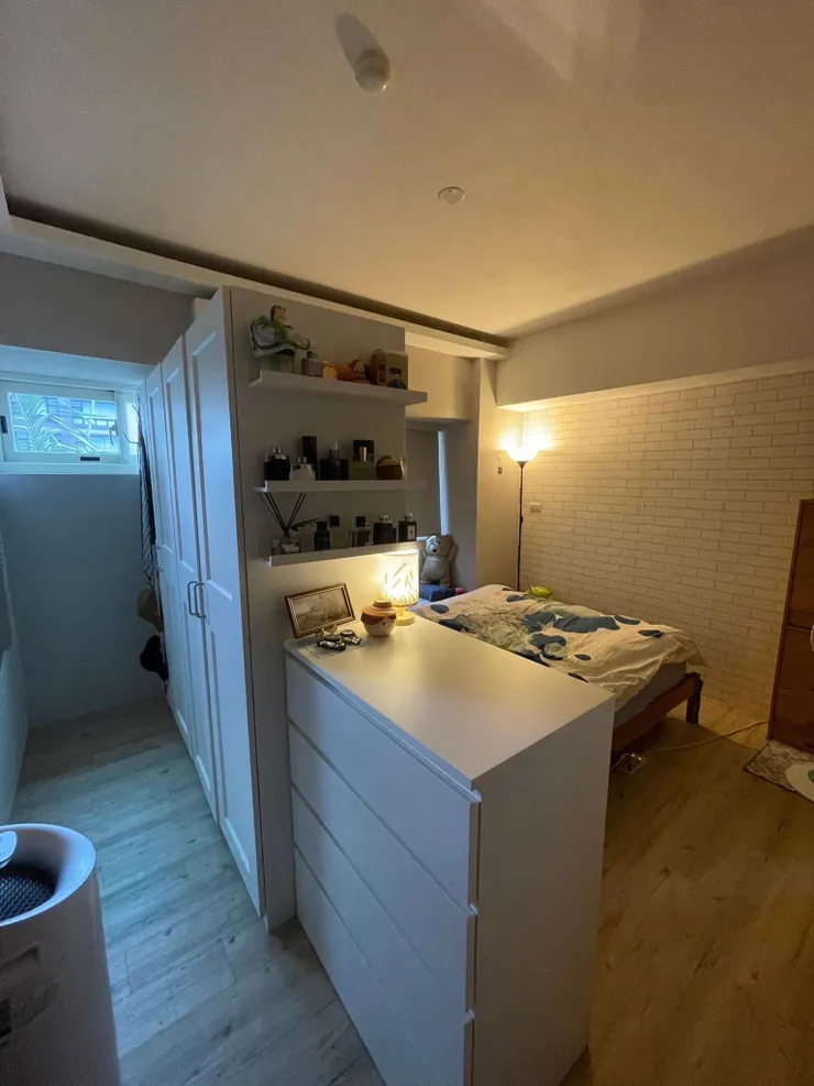 新的衣帽區與床位配置