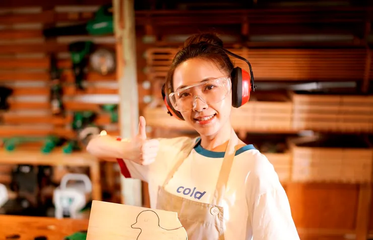 怡雯開設的木工教室。福樟良木原來即為木工教室。