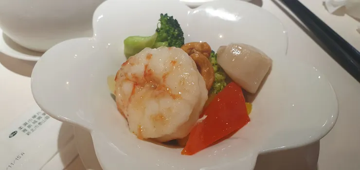 笑CC超主觀食評_碧綠干貝明蝦球