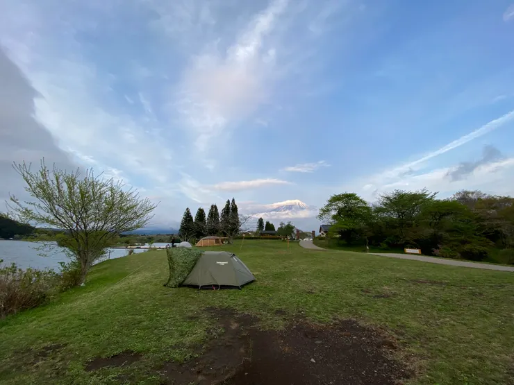 【圖四】紮營地點往富士山方向