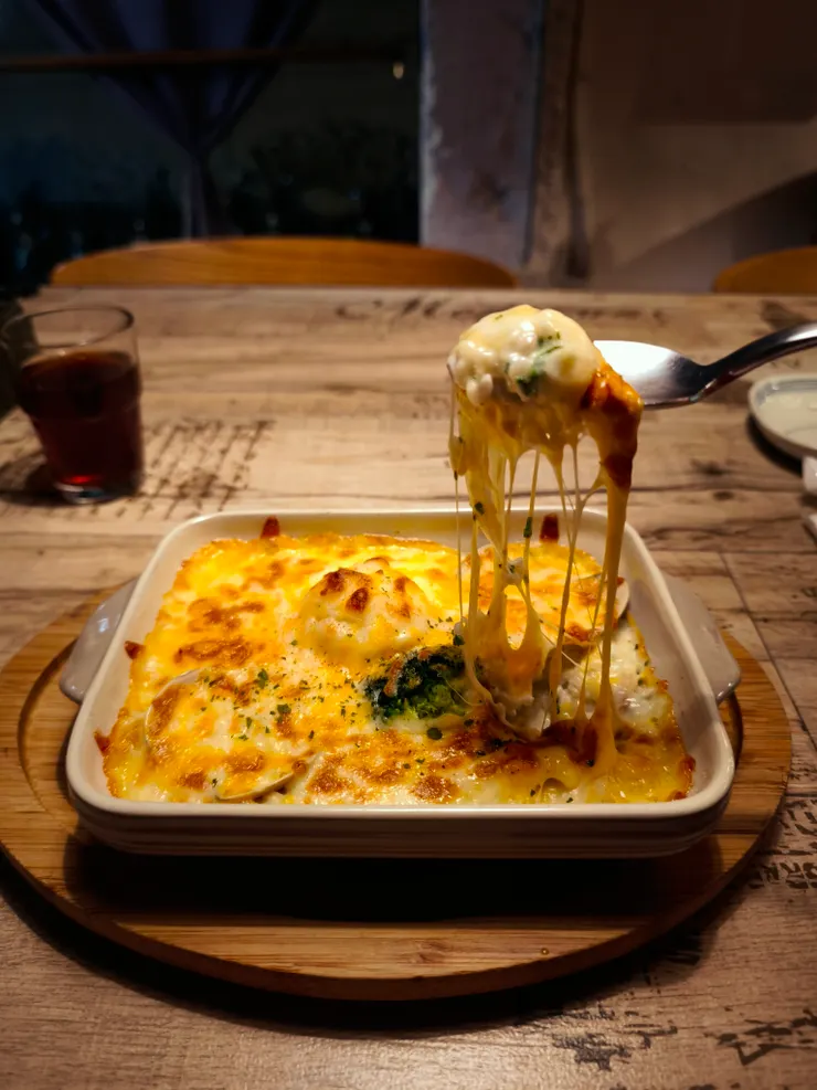 焗烤白醬小海鮮筆管麵 $269