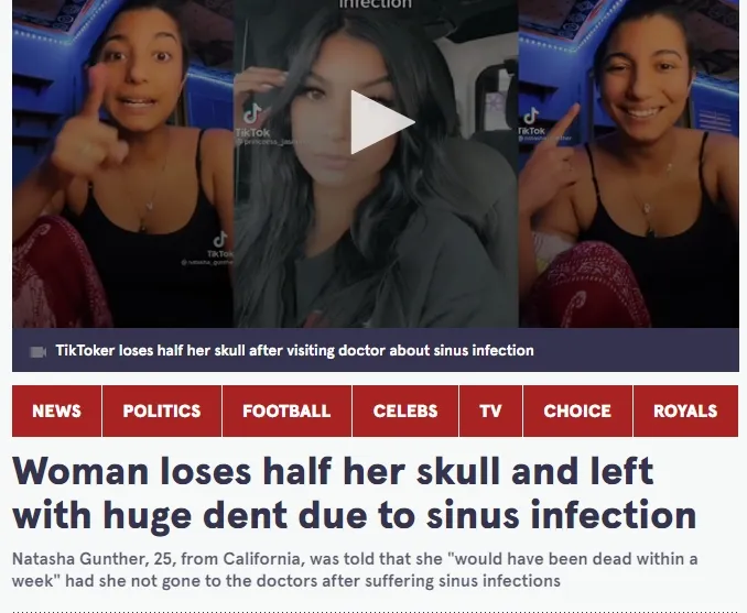 黴菌性鼻竇炎的可怕