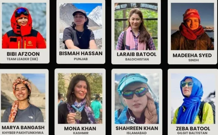 優秀的巴基斯坦年輕女性登山家