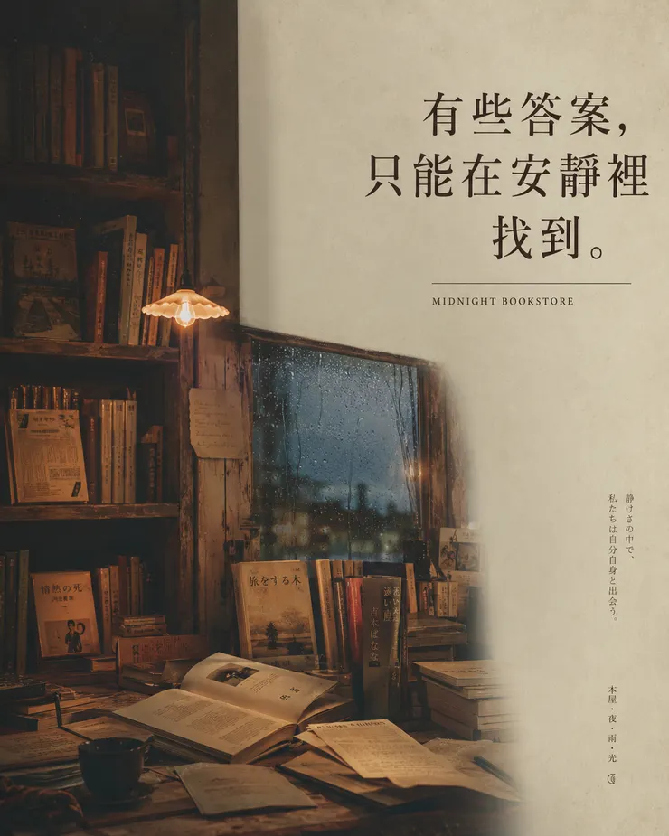 復古書店海報