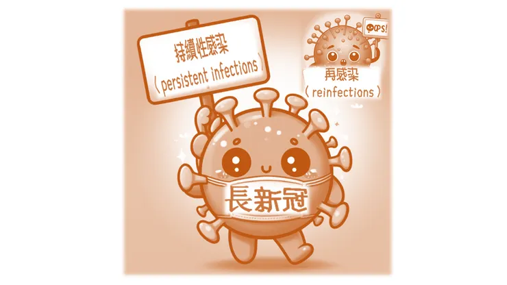 長新冠、持續性感染、再感染