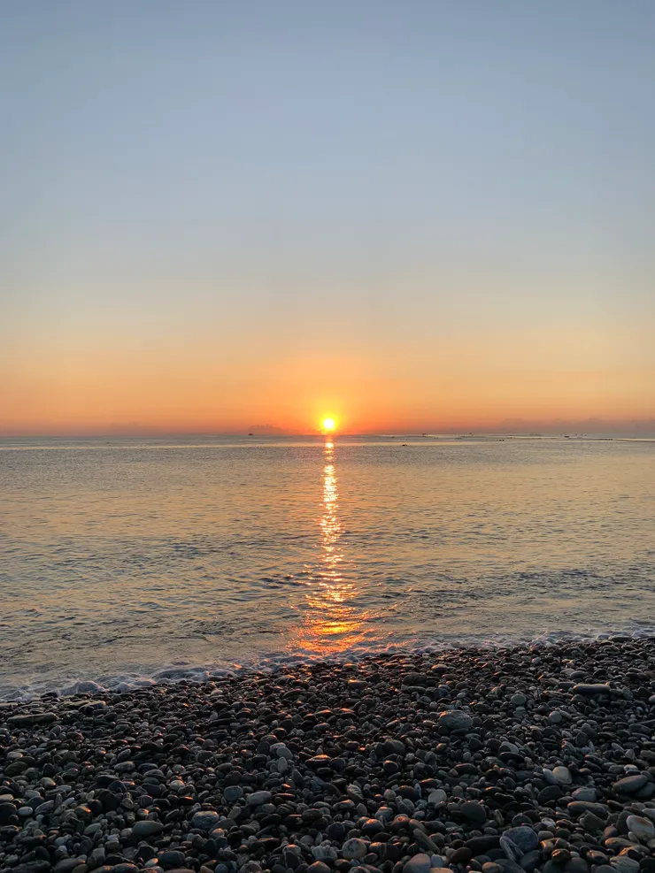 @花蓮七星潭,日出(<-好像廢話,太陽只會從那片海上跑出來