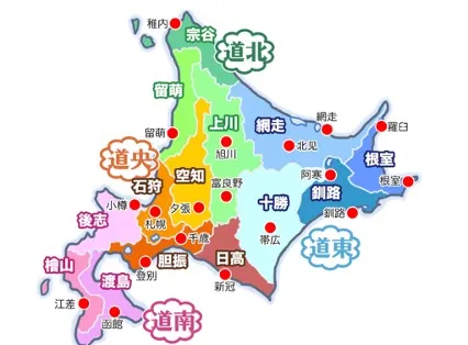北海道旅遊地圖