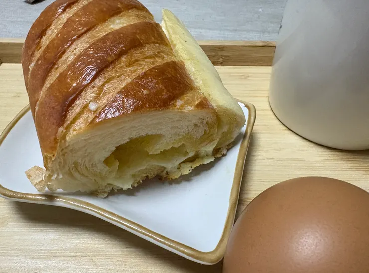 奶油都滲進麵包裡了❤️