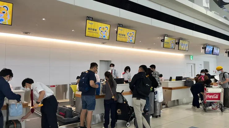 虎航開的櫃台也不少。
