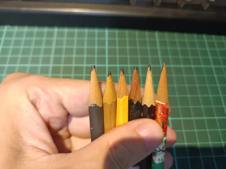 待削的圓頭鉛筆