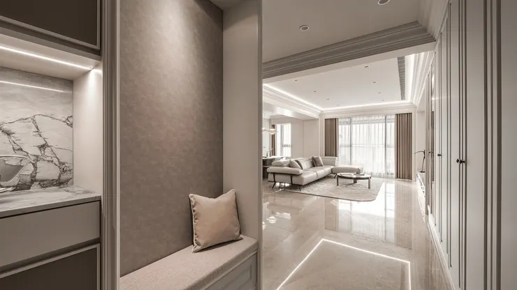 (作品呈現：皇苑御之苑 - 住進新美式古典風格城堡｜高雄藝瓦室內設計)