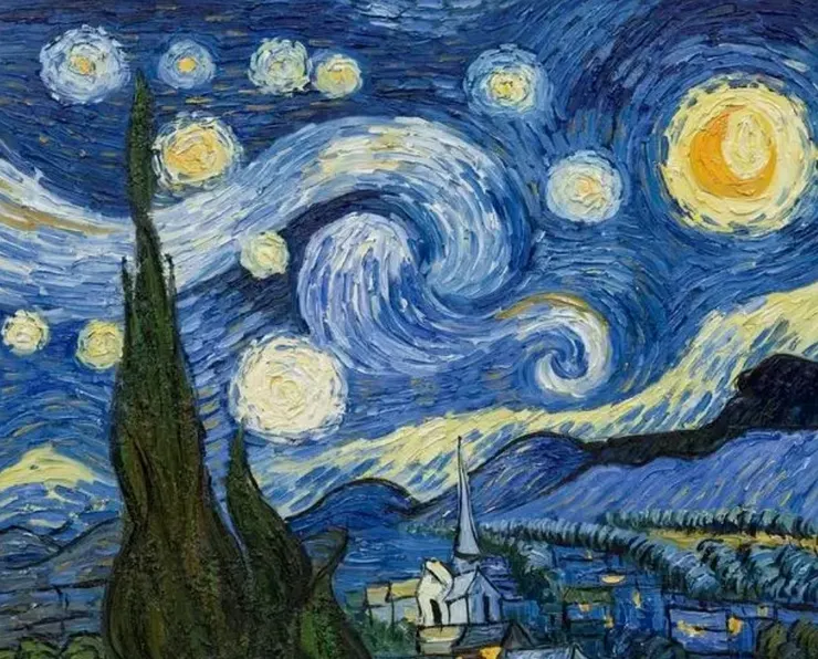 梵谷名畫《星空》