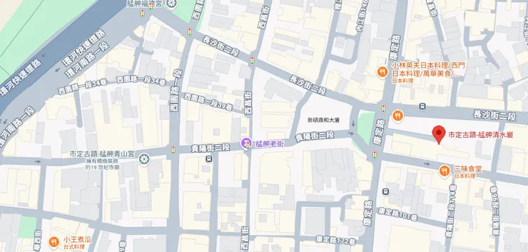 清水巖之地理位置