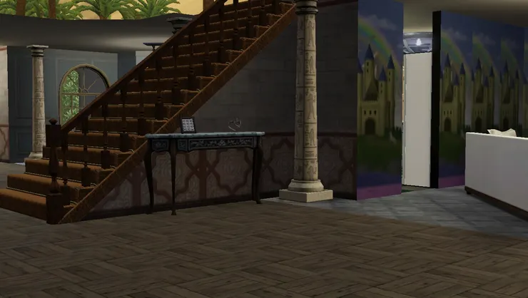 因為我的小人會採集寶石，所以設計了很多地方展示。